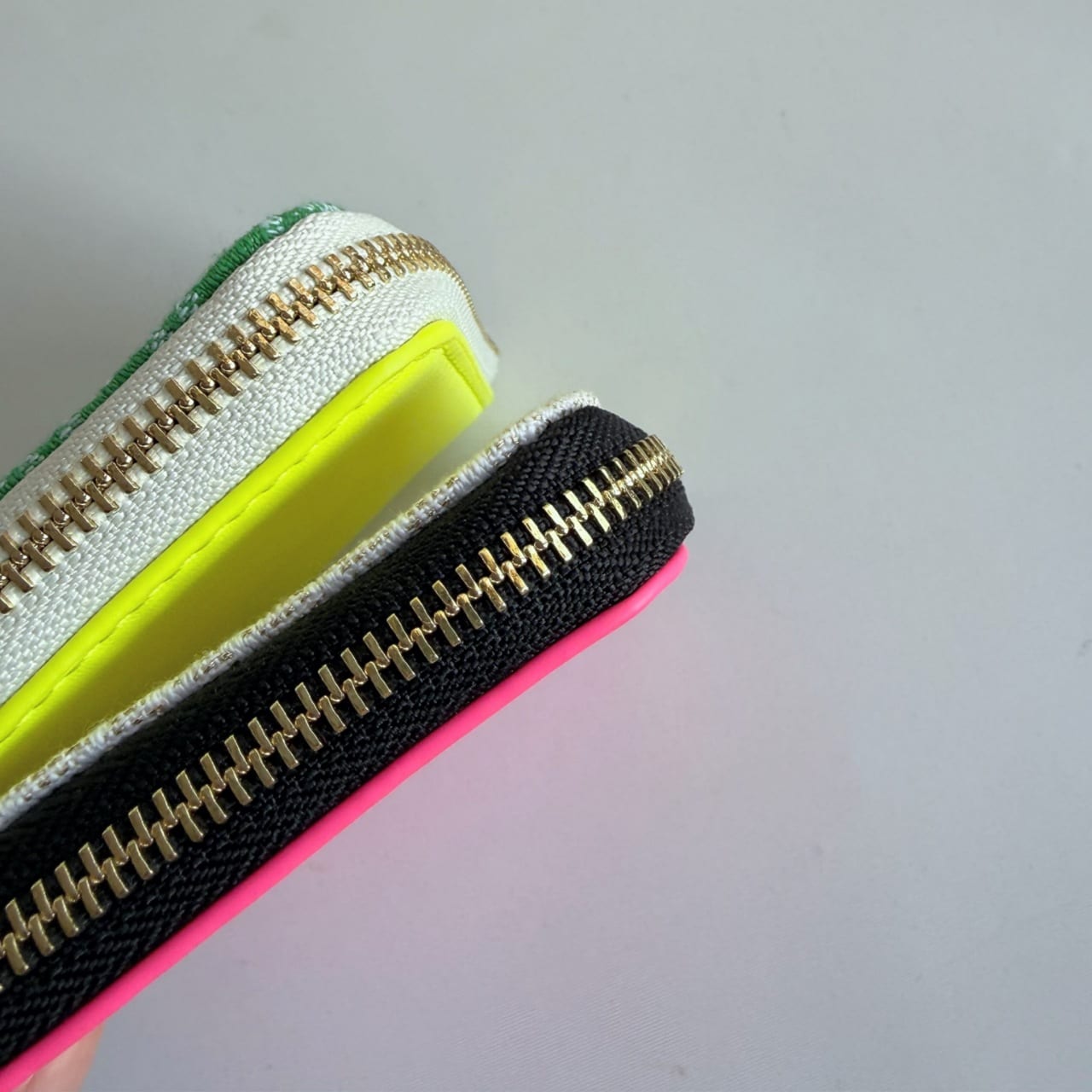 モノグラムミニウォレット グリーン×イエロー Free