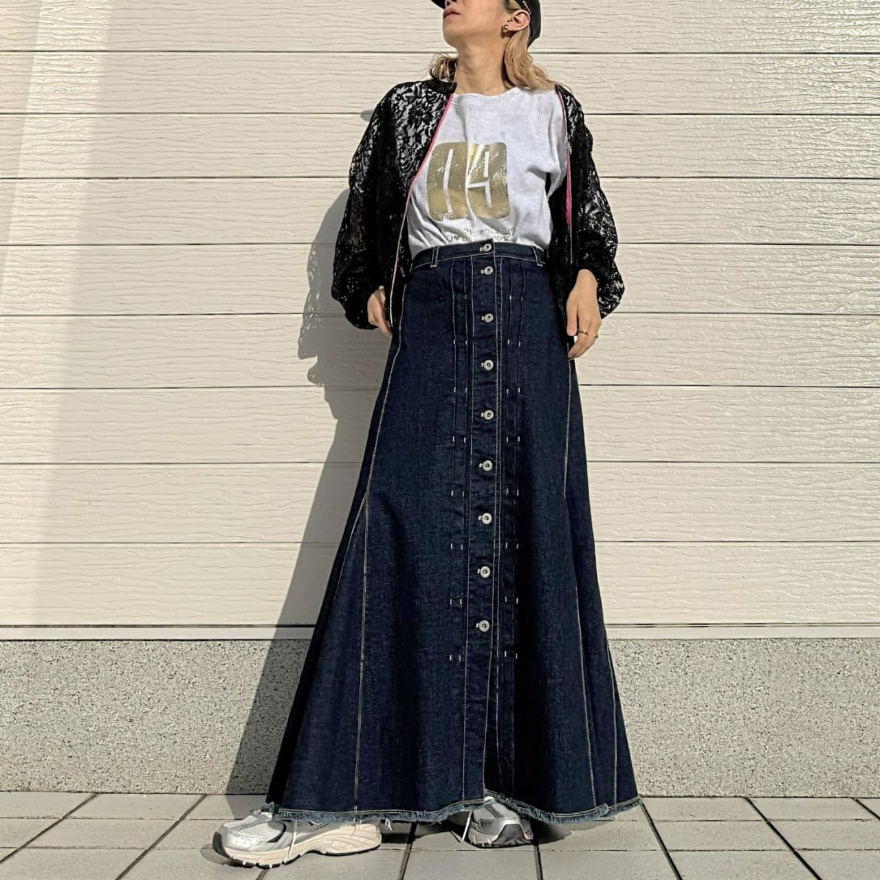 レースブルゾン ホワイト Free