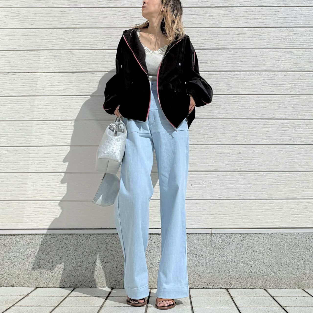 ドッキングバルーンパーカー ホワイト Free