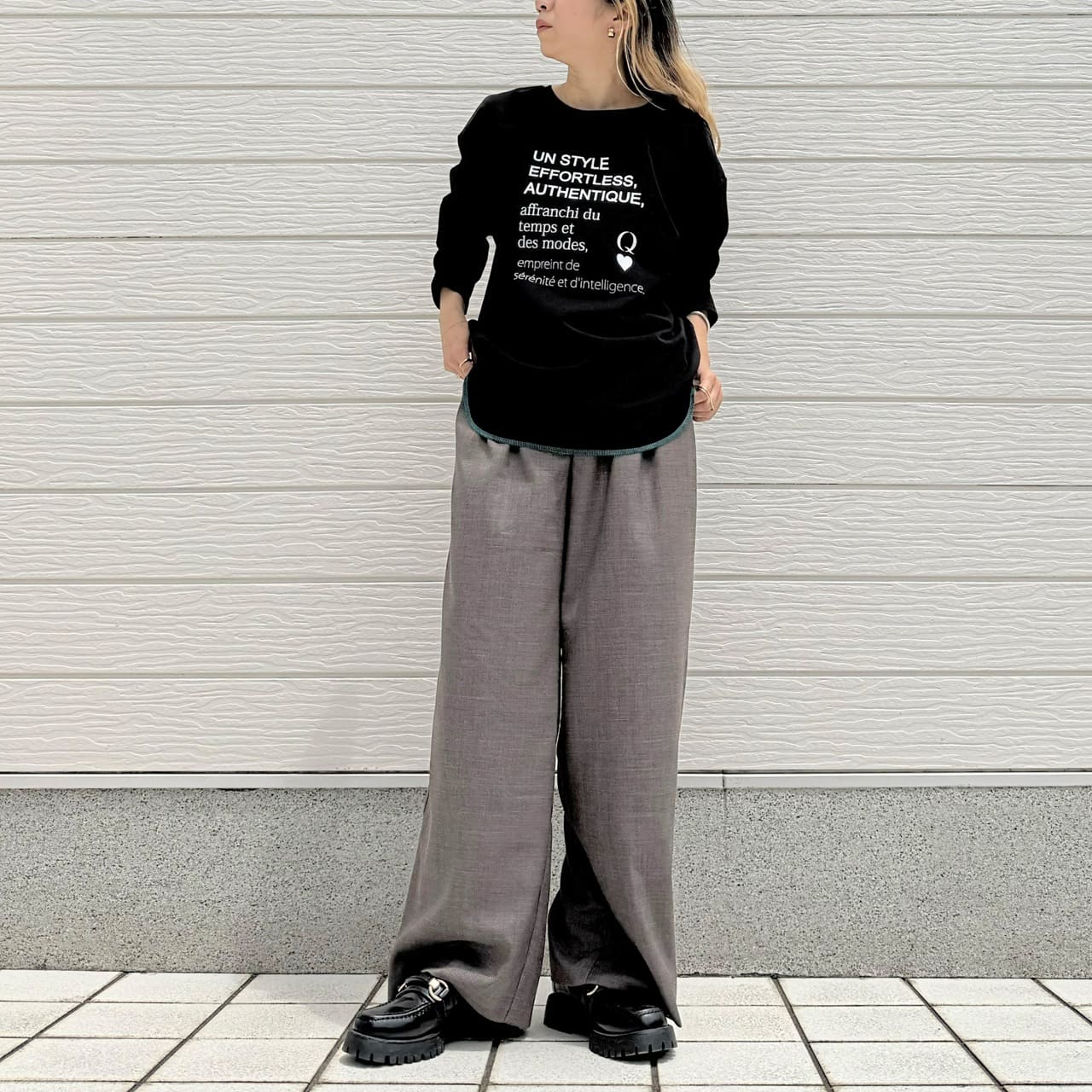 【26AW予約】ジョーゼットロゴロンT ホワイト Free