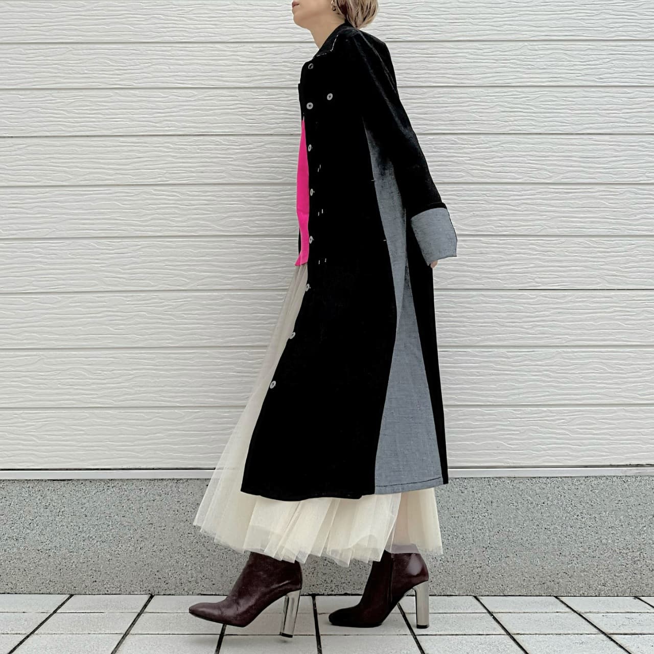 デニムロングジャケット インディゴ Free