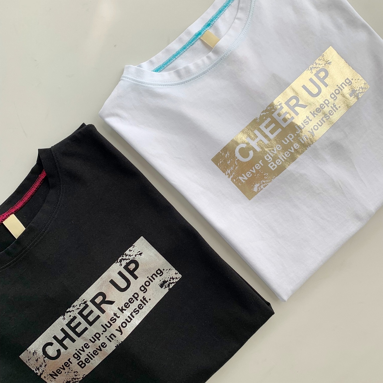 スクエア箔ロンT ブラック Free