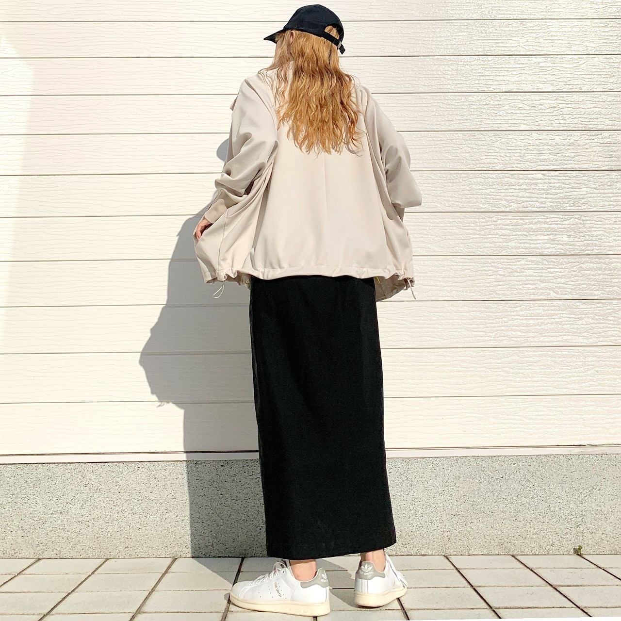 ライトダンボールドルマンブルゾン アイボリー Free