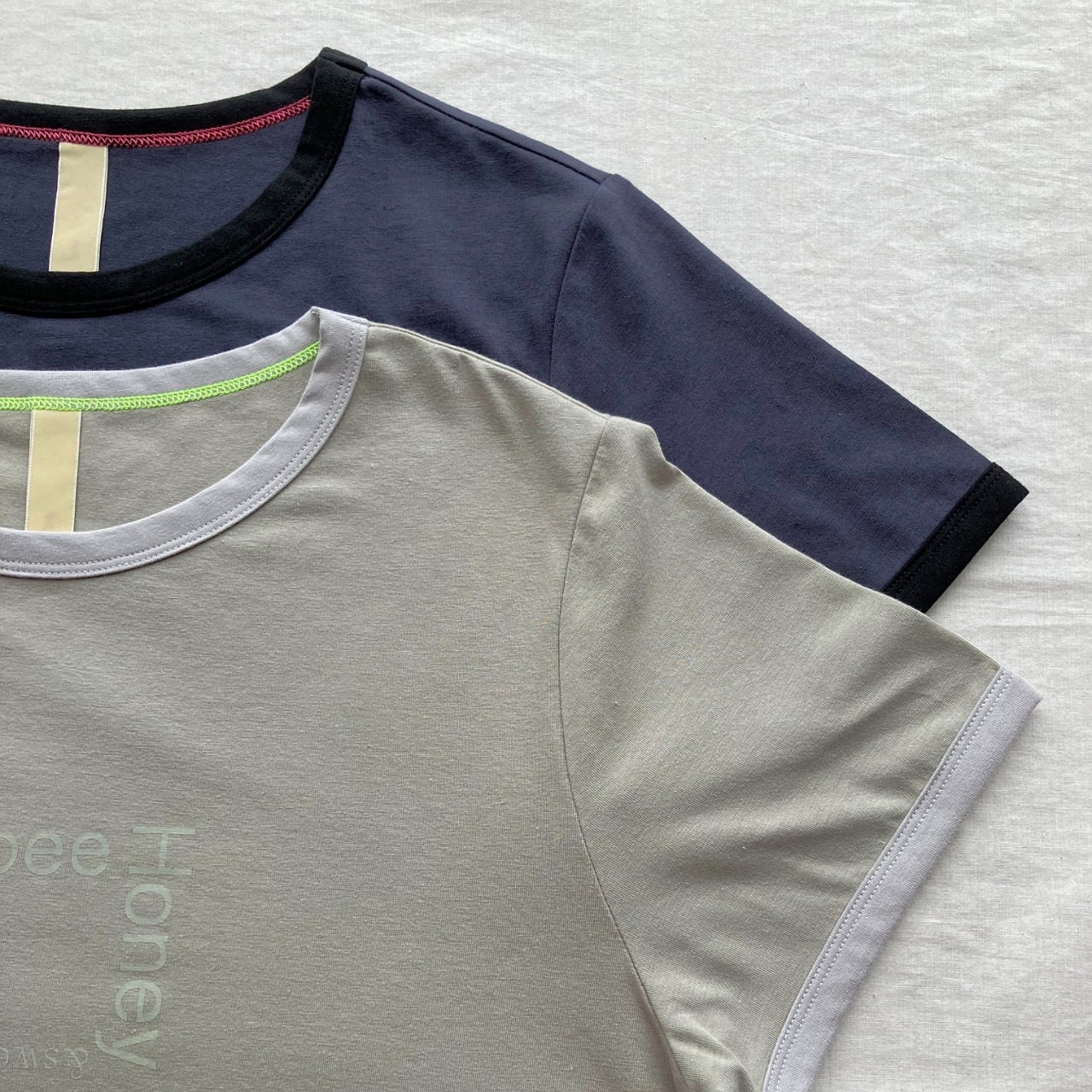 リンガーロゴプリントT オリーブベージュ Free