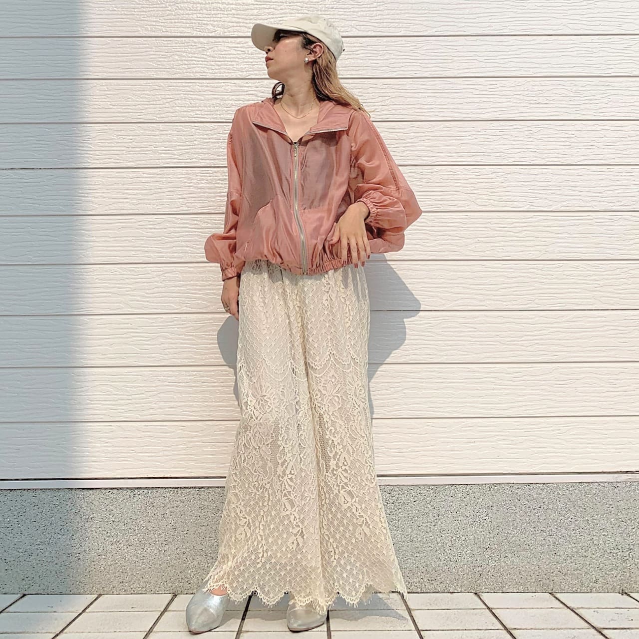 シアーパーカー ベージュ Free