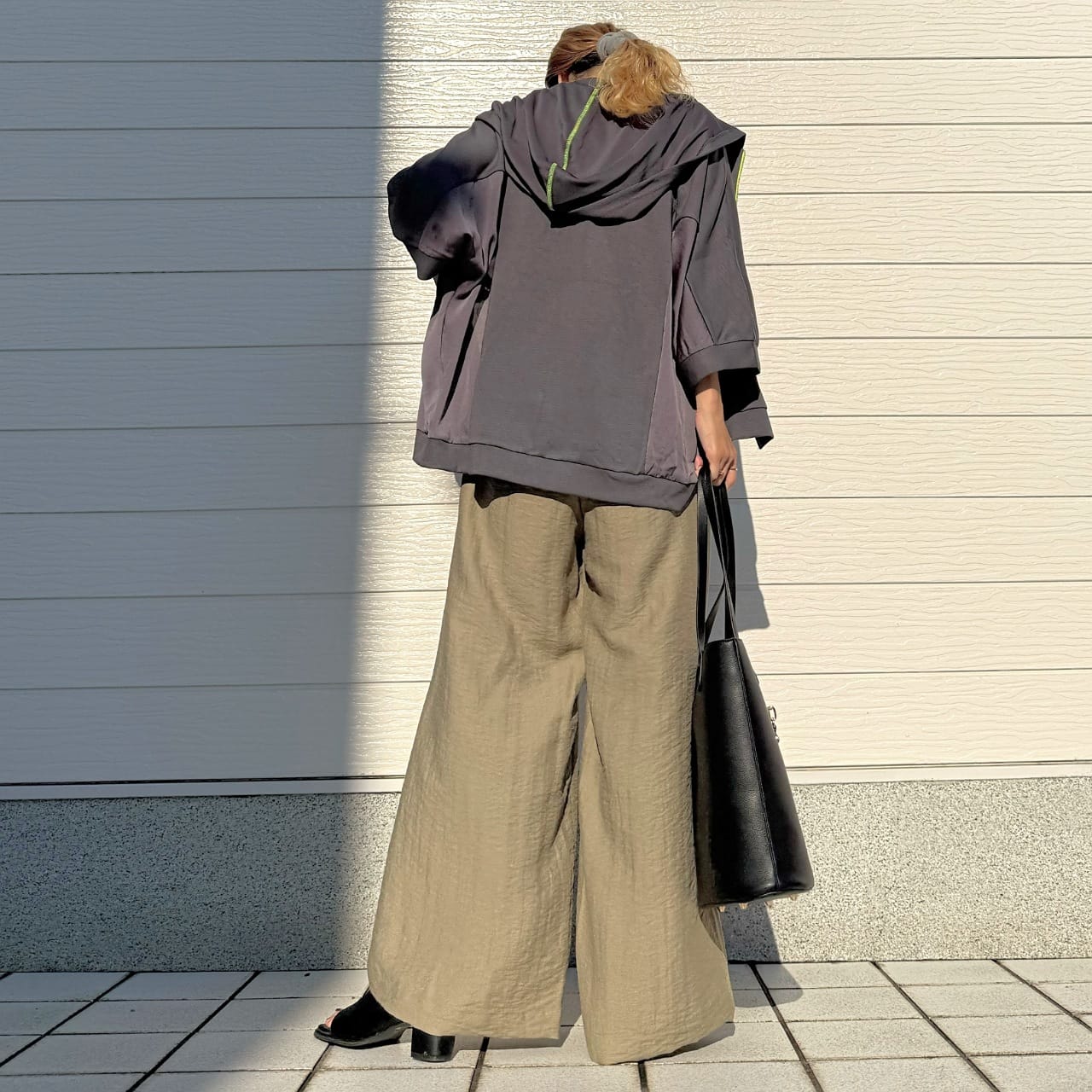 ドッキングドルマンパーカー グレー Free