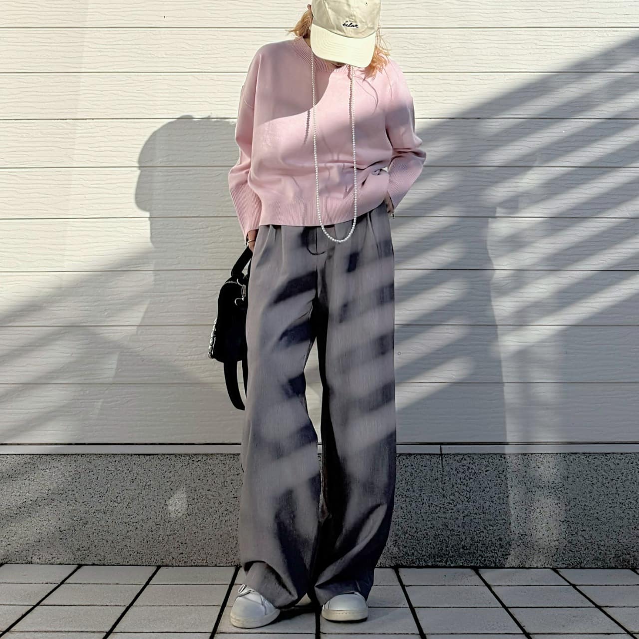 バイカラーZipニット ブルー Free