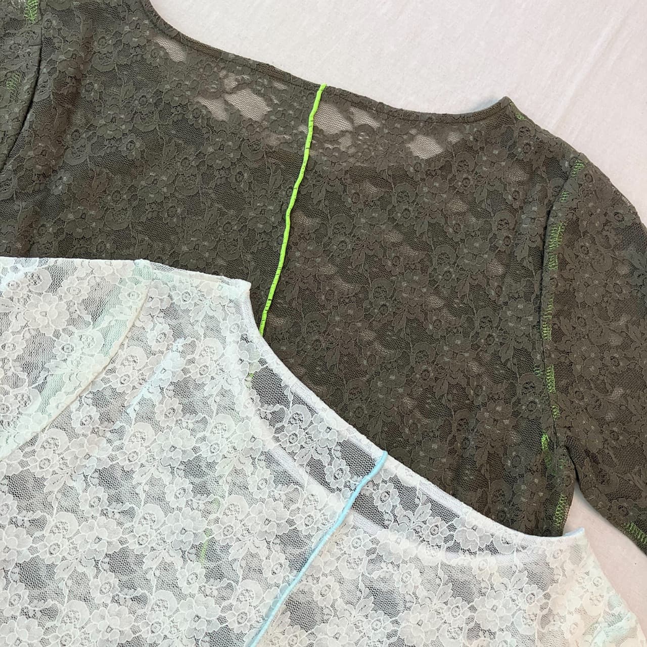 レーシーライントップス ホワイト Free