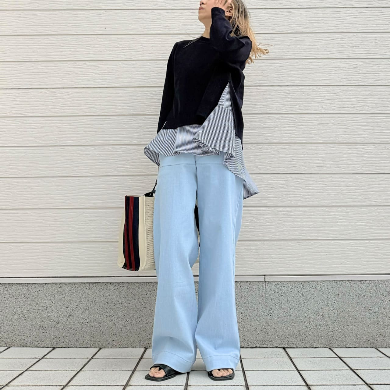 フレアタンクレイヤードニット イエロー Free