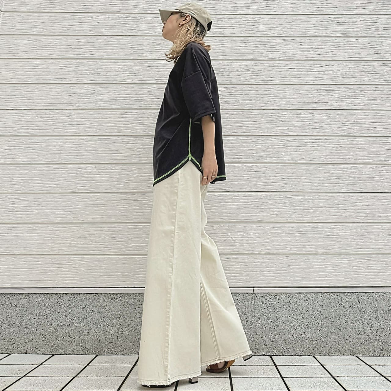 GLIIMMER半袖トップス ホワイト Free