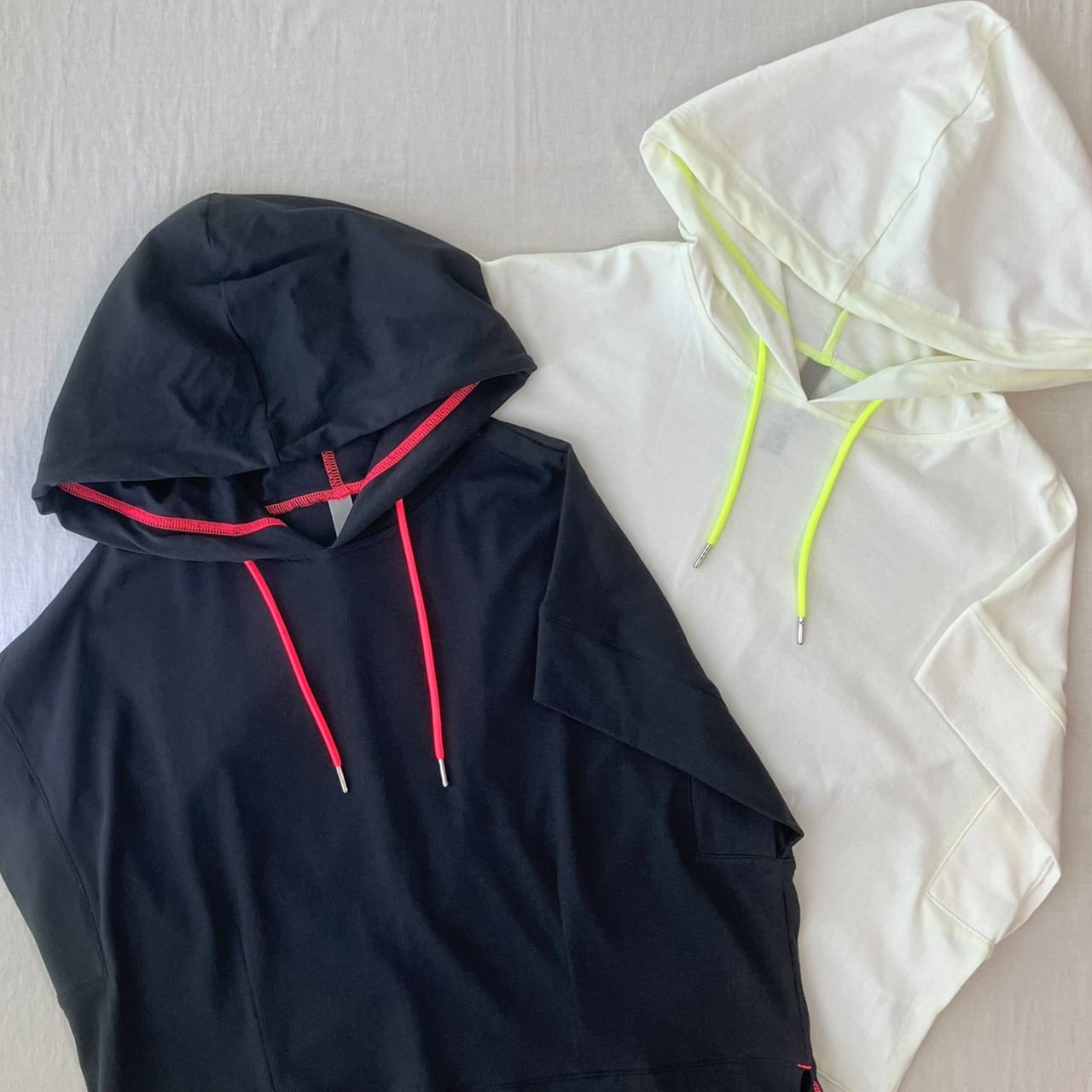 BOXシルエットフーディープルオーバー ホワイト Free