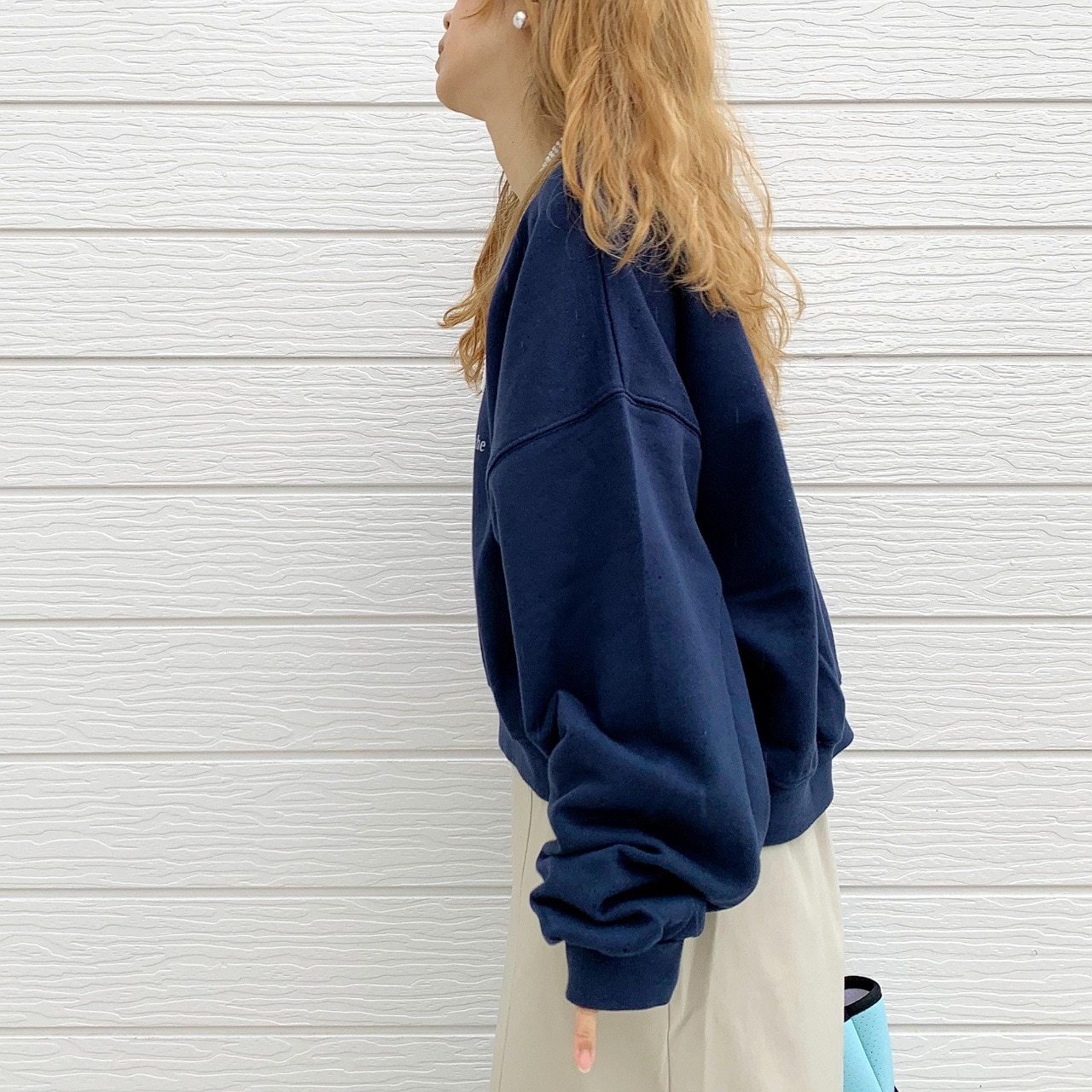 裏毛09プリントトレーナー ラベンダー Free