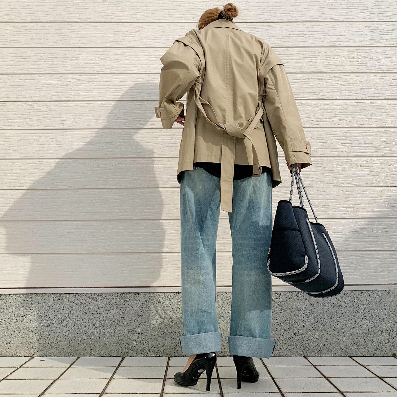 2wayショートトレンチ ベージュ Free