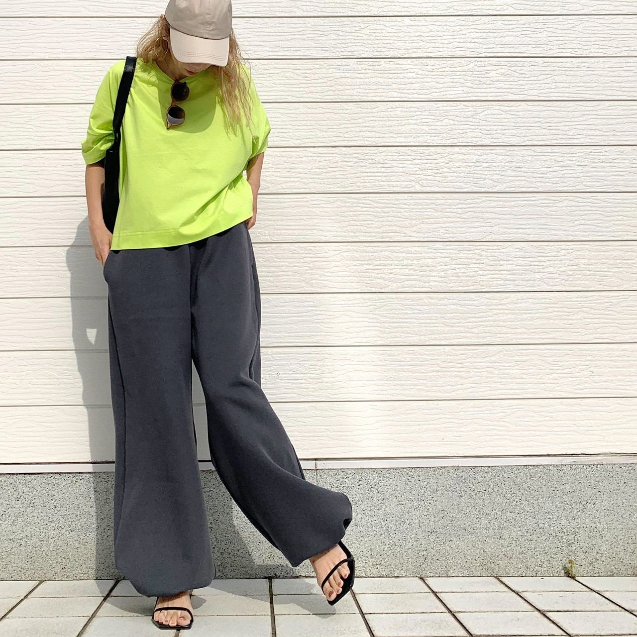 ドライタッチコットントップス イエロー Free