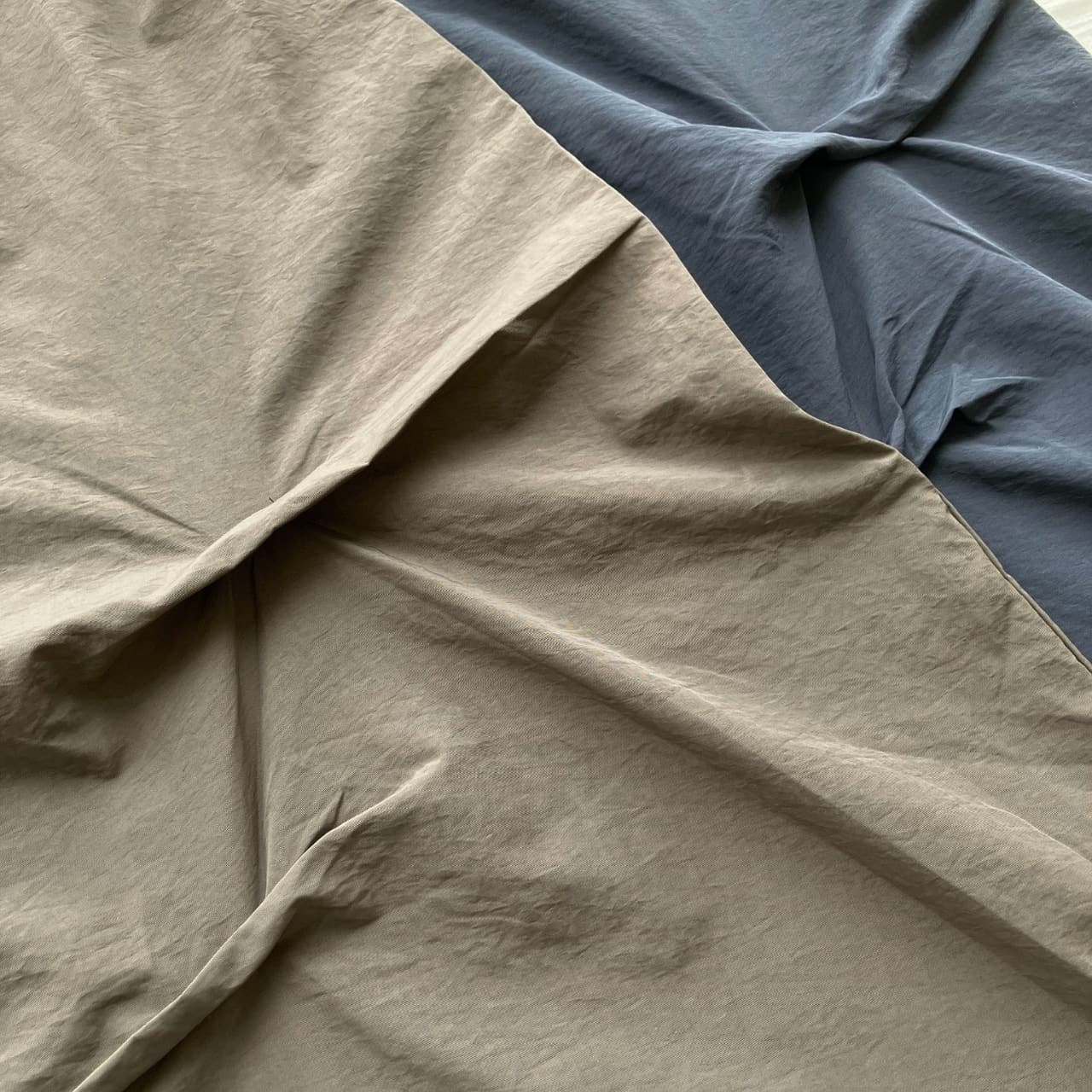 リブ付きワンピース ブラウン Free