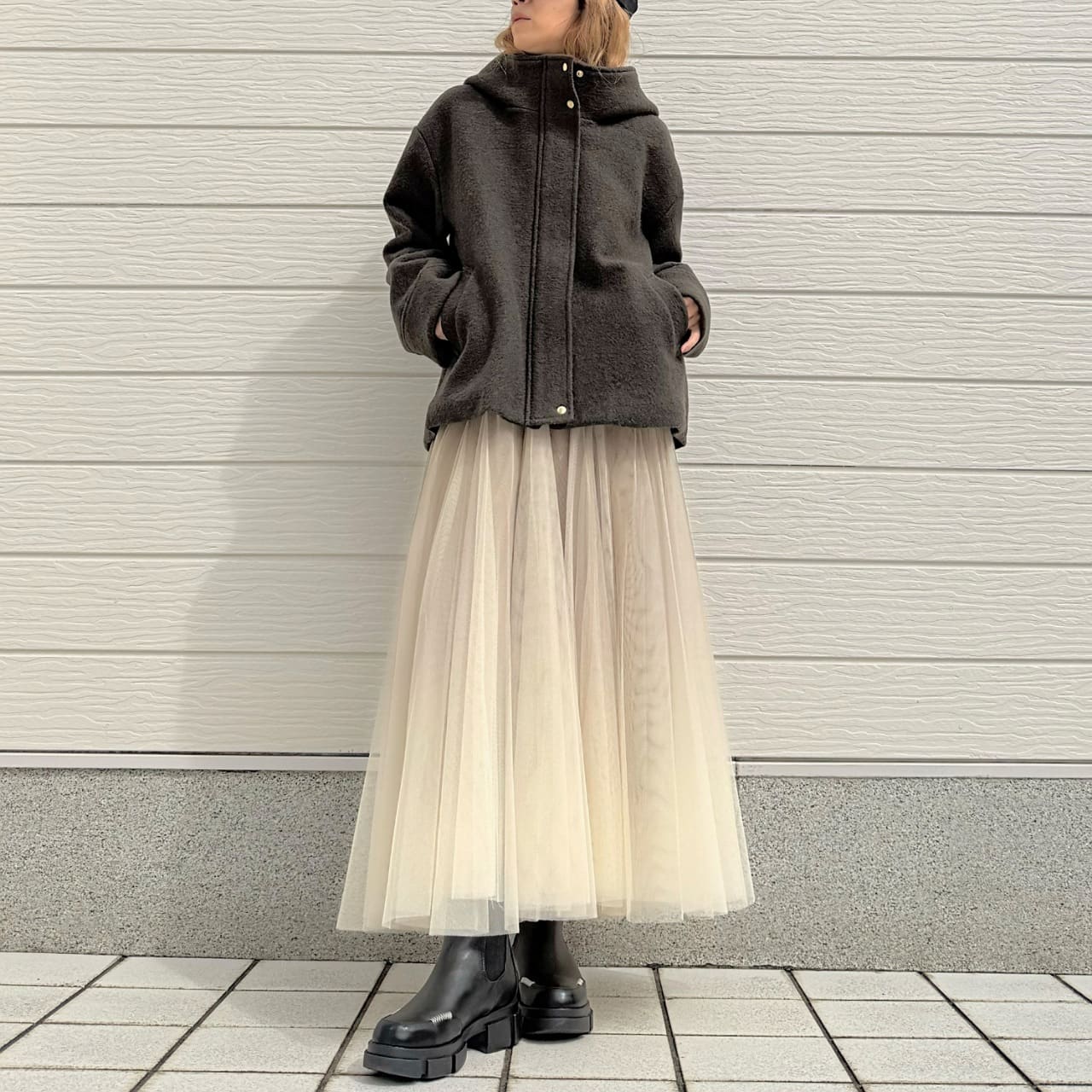 フーディーショートコート(Free ボルドー)｜ Q｜吉祥寺PARCO | ONLINE