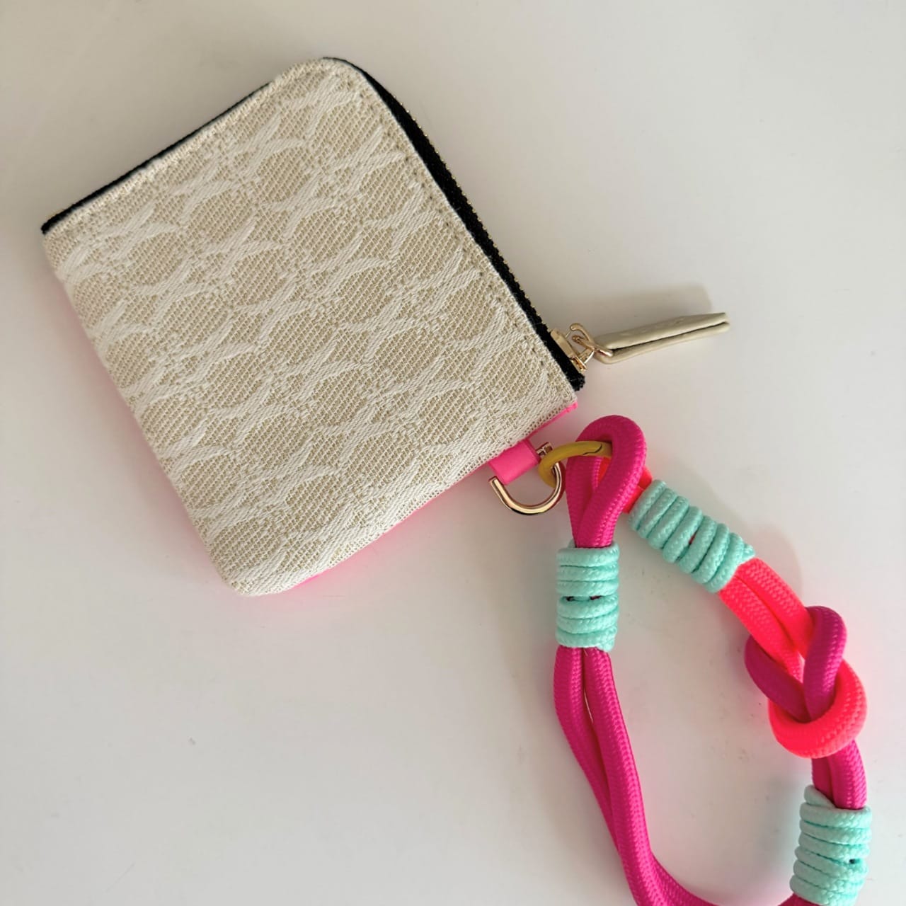 モノグラムミニウォレット グリーン×イエロー Free