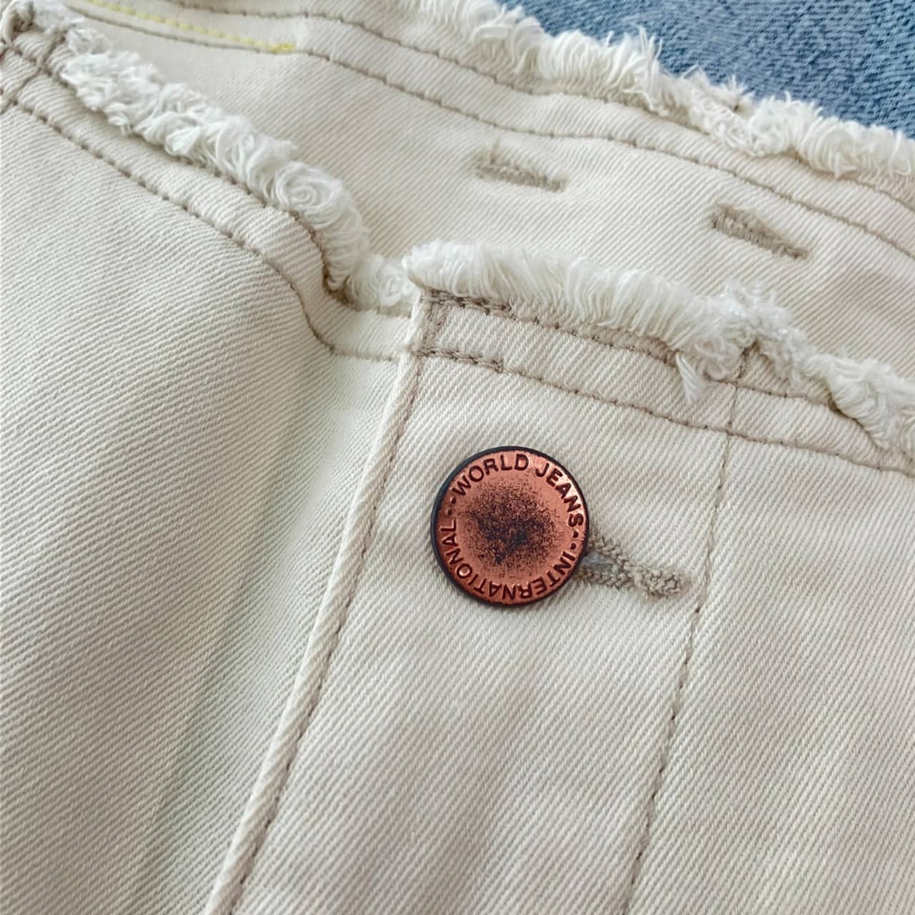 ストレッチデニムパンツ ホワイト Free