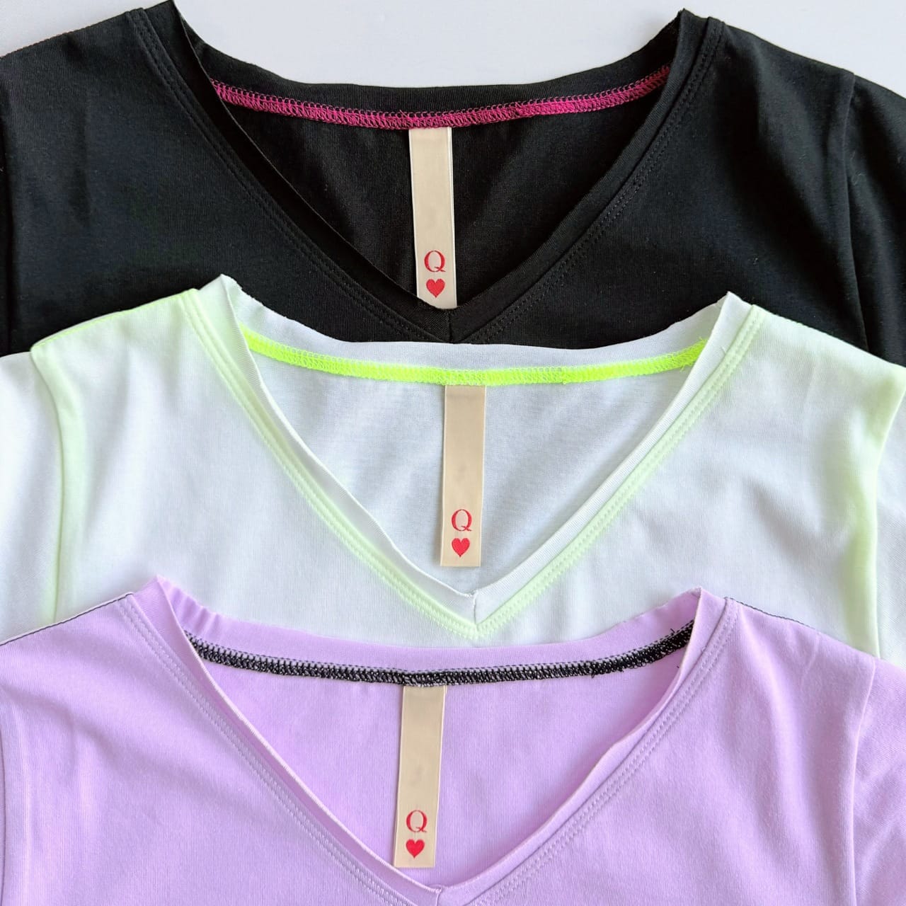 Airlyポイント刺繍デイリーT ピンク Free