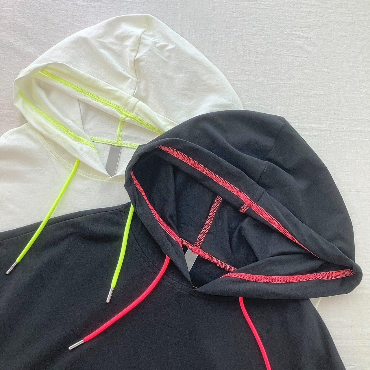BOXシルエットフーディープルオーバー ホワイト Free