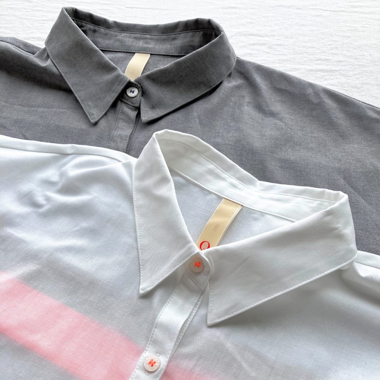 ヨークリブドッキングシャツ ホワイト Free