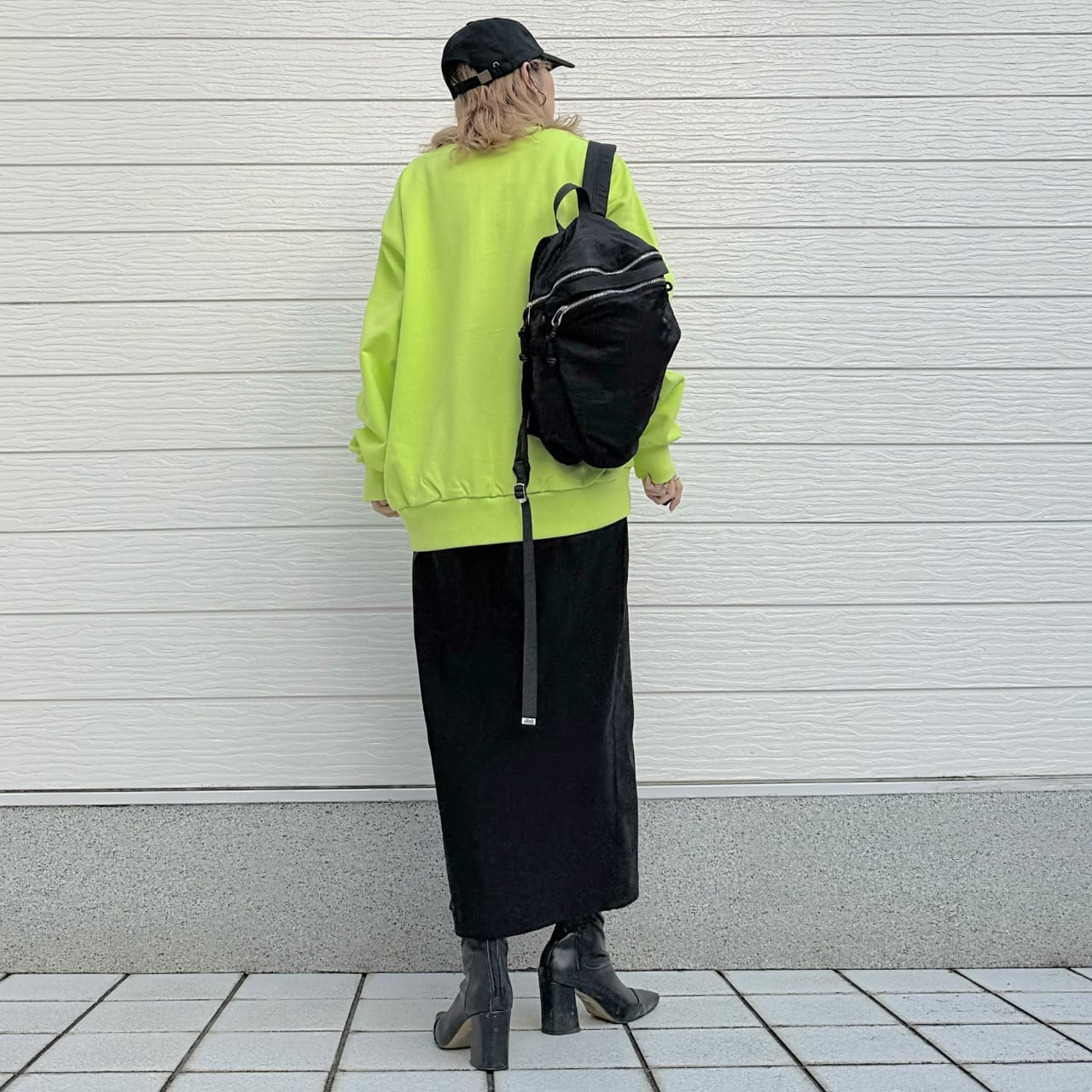 ハーフZipトレーナー ブラック Free