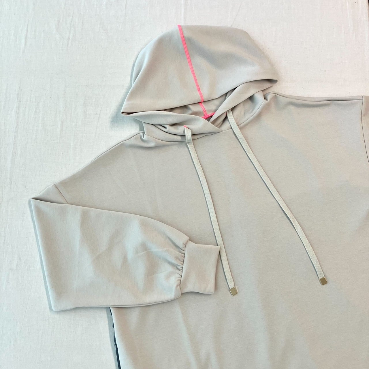 フーディーシャツドッキングワンピース アイボリー Free