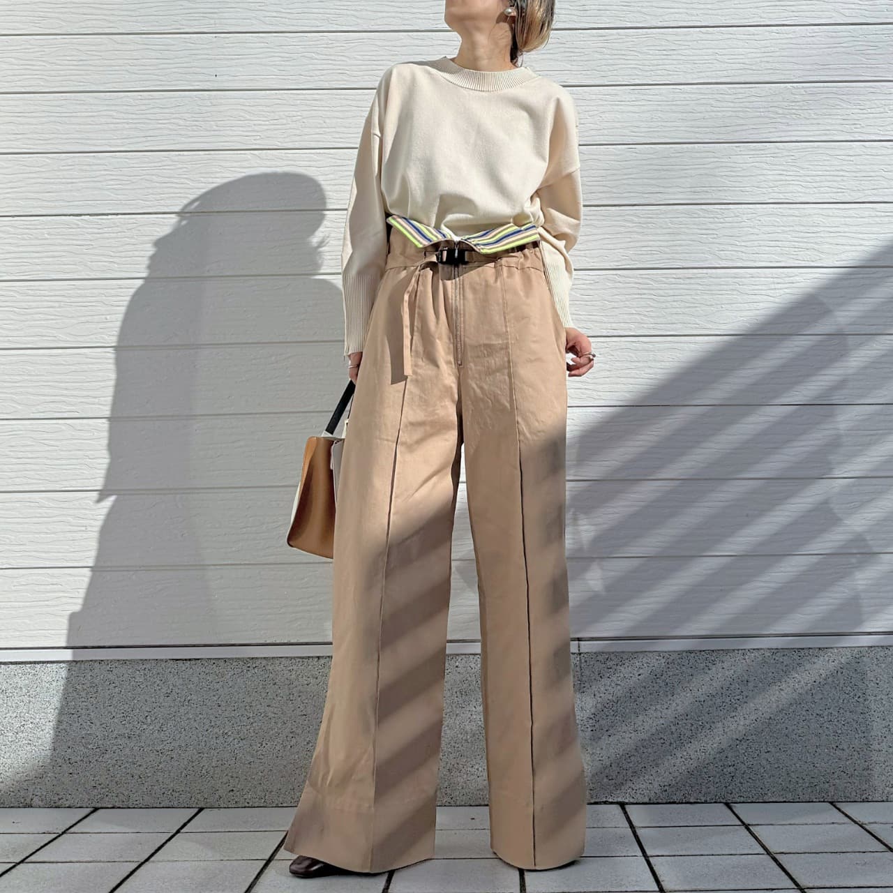 バイカラーZipニット ブルー Free