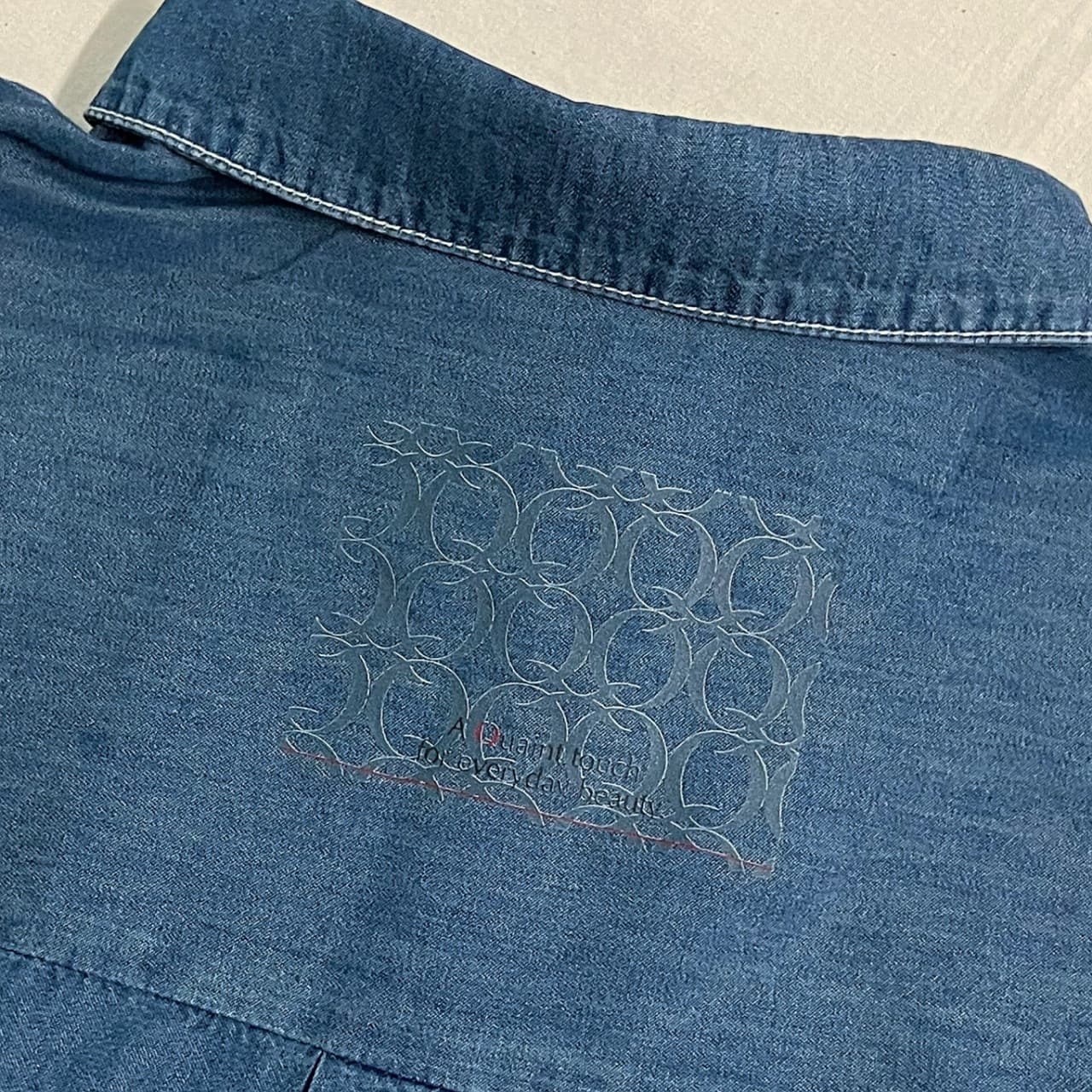 デニムスキッパーシャツ ホワイト Free