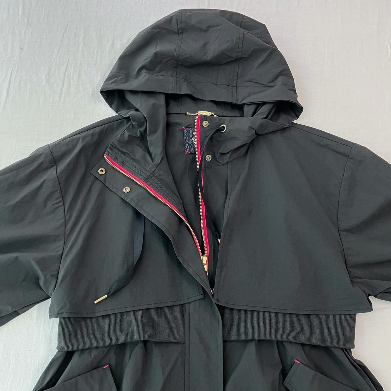 リブドッキングミリタリーコート カーキ Free