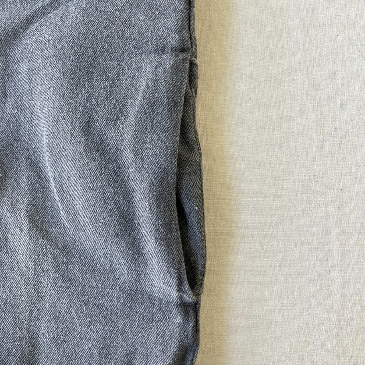 デニムキャミワンピース ブラックデニム Free