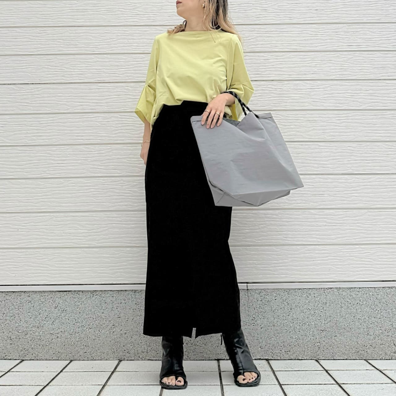 ナイロンパッカブルトート アイボリー Free