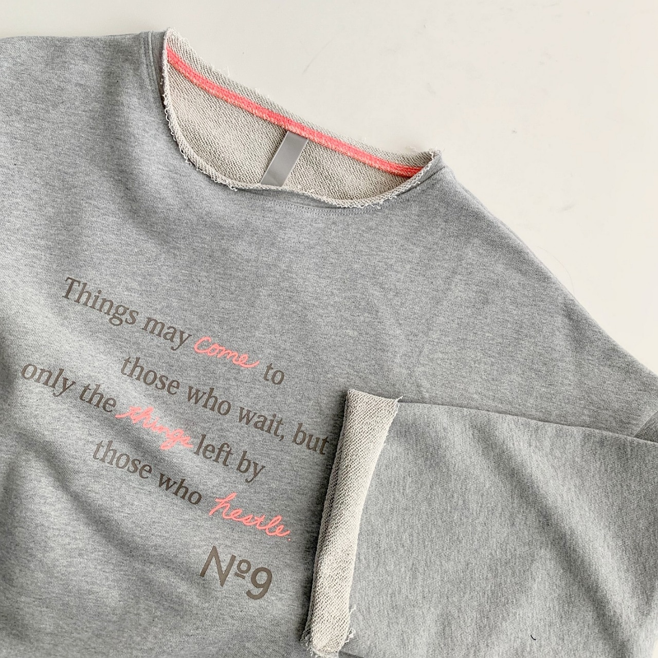 裏毛ロゴトレーナー アイボリー Free