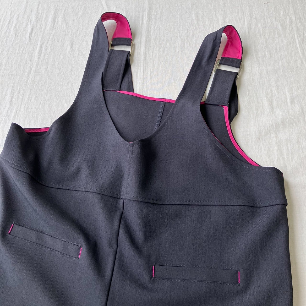 ショルダーベルトサロペット ブラウン Free