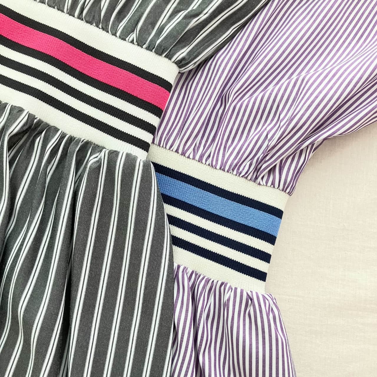 リブドッキングワンピース パープル Free