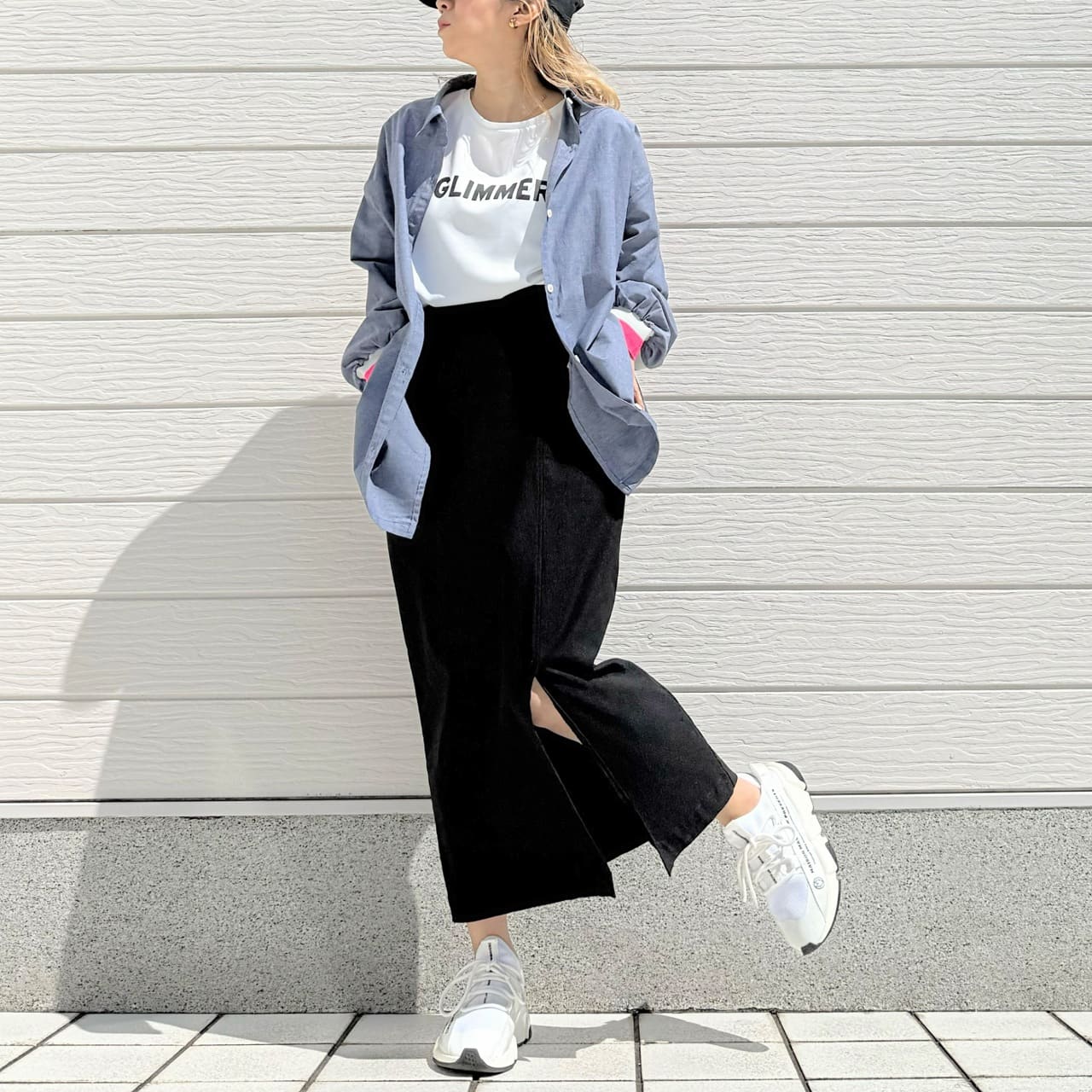 GLIIMMER半袖トップス ホワイト Free