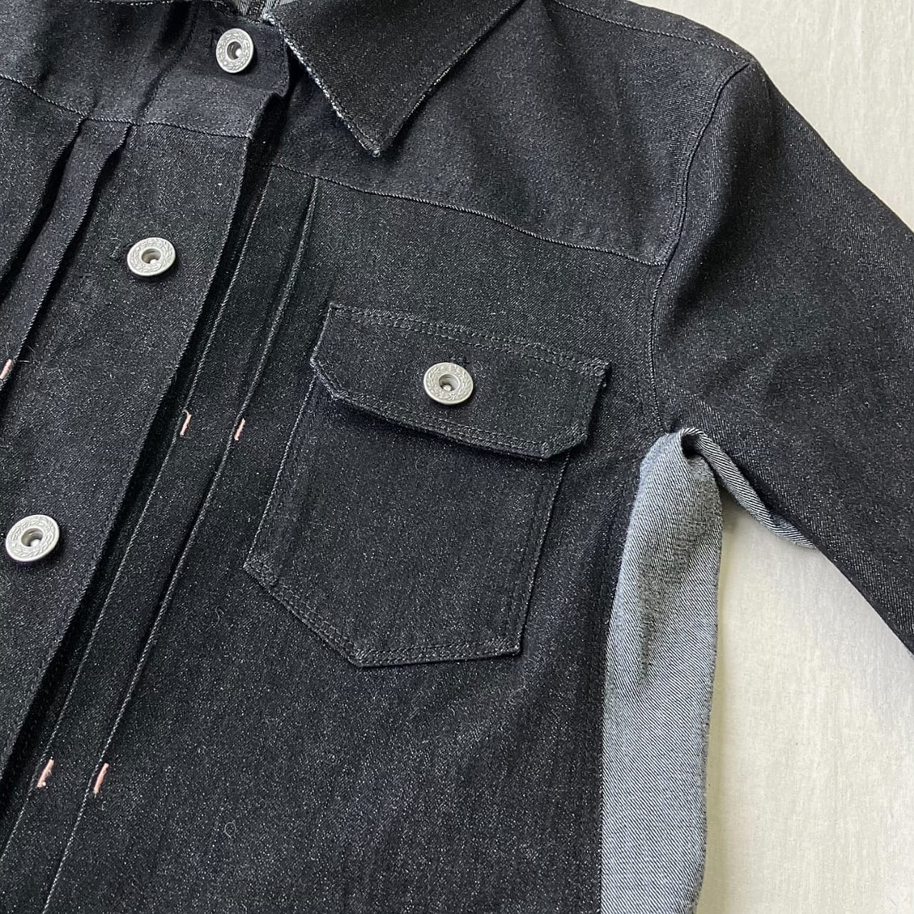 デニムロングジャケット インディゴ Free