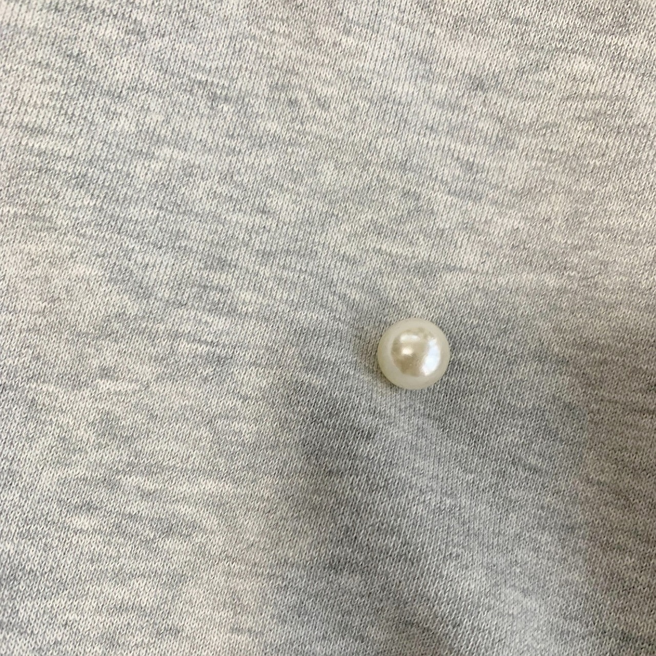 パールデザインスウェット グレー Free