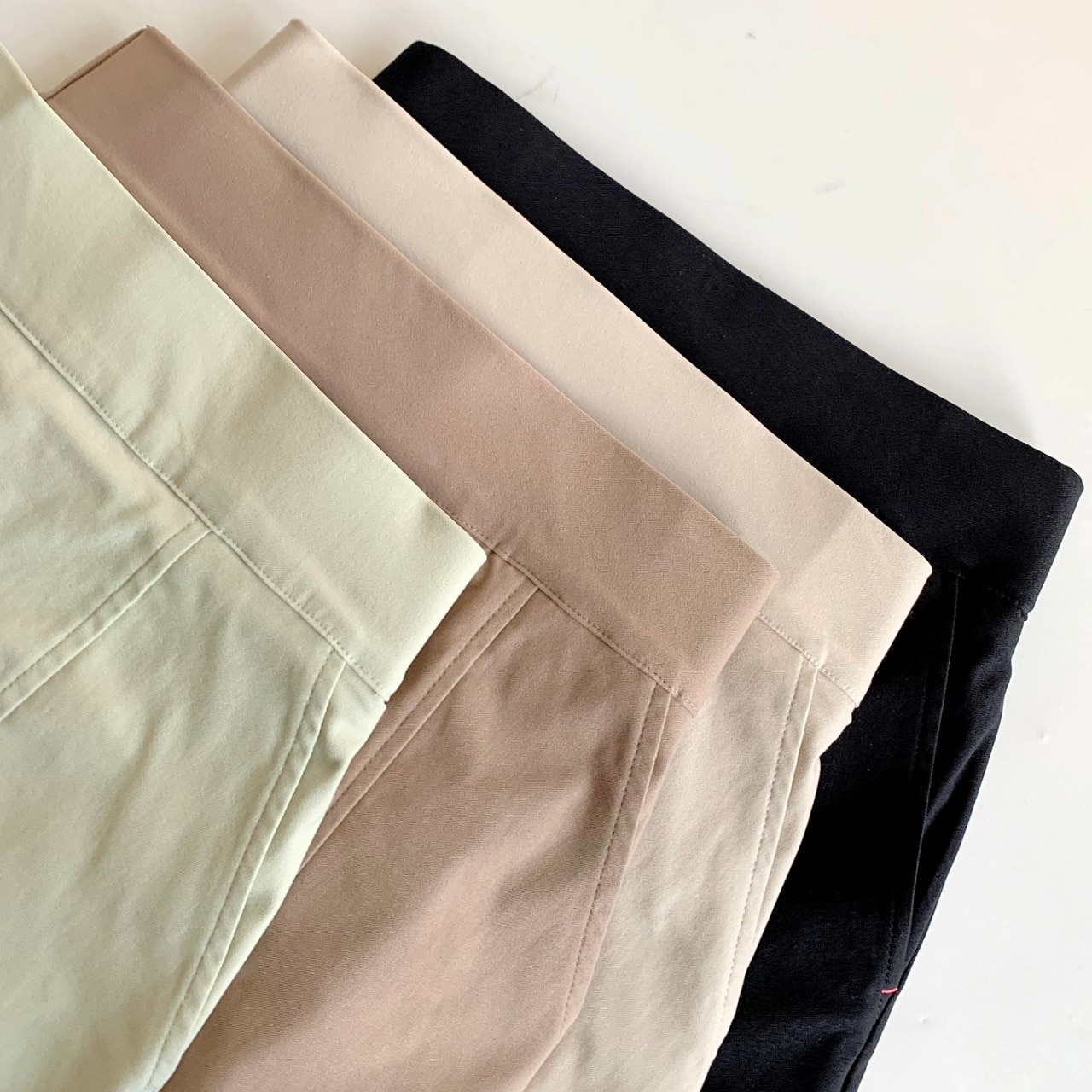 ストレッチタイトスカート ライトグリーン Free