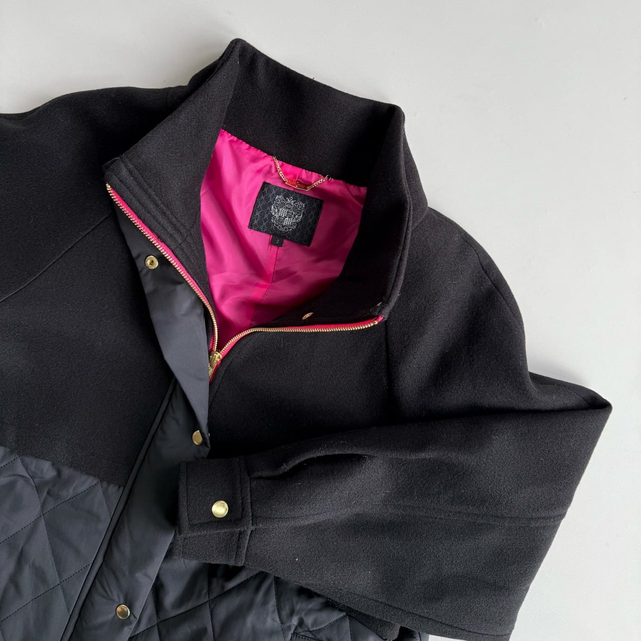 キルトオーバーコート アイボリー Free