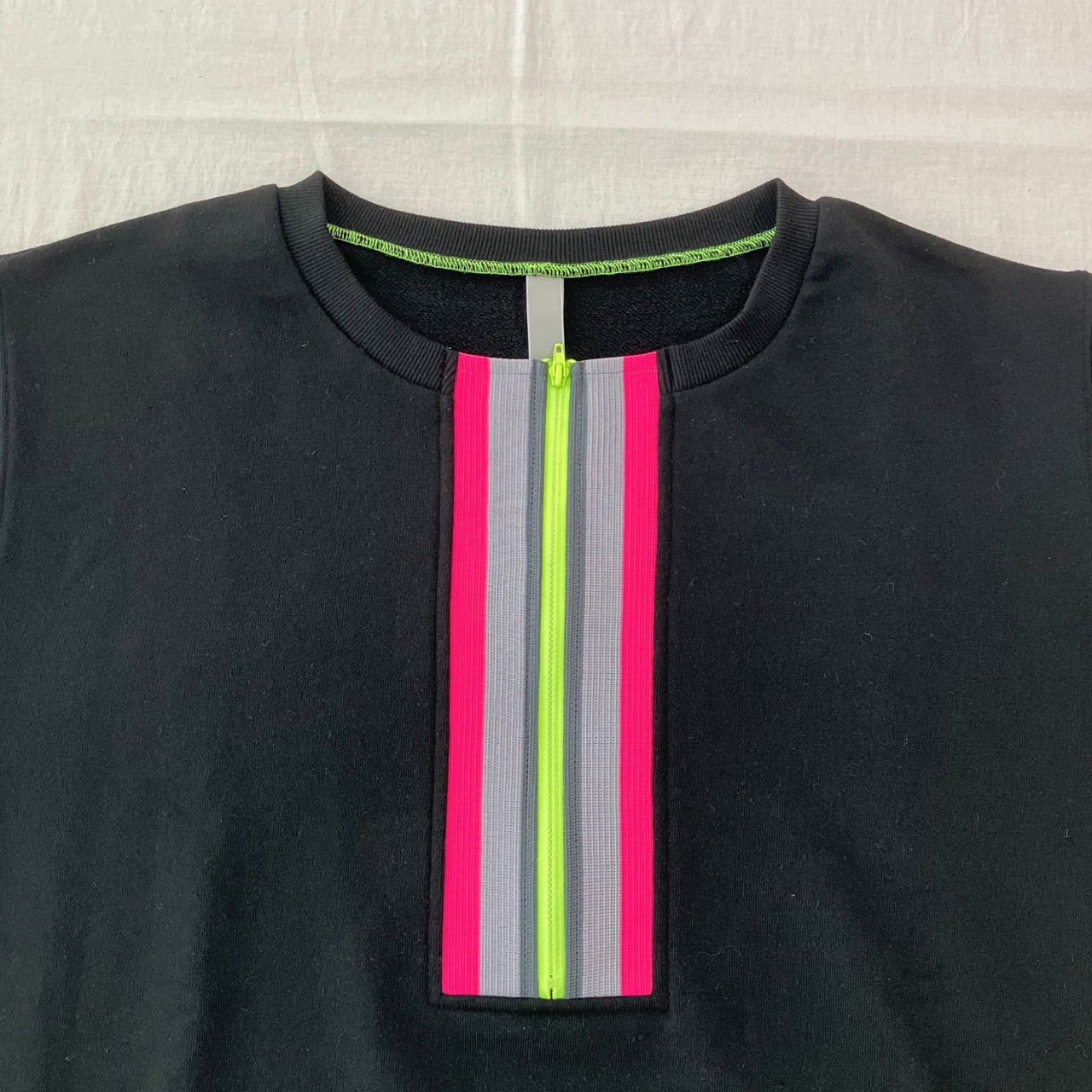 ハーフZipトレーナー ブラック Free