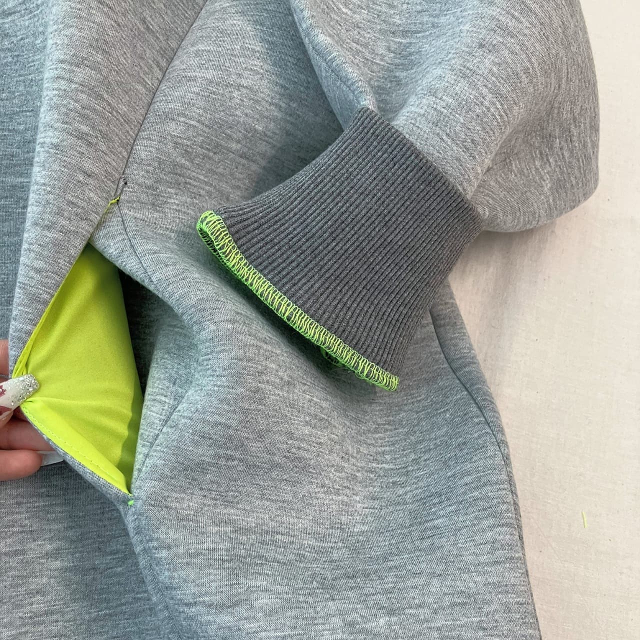 ボンディングパーカー グレー Free