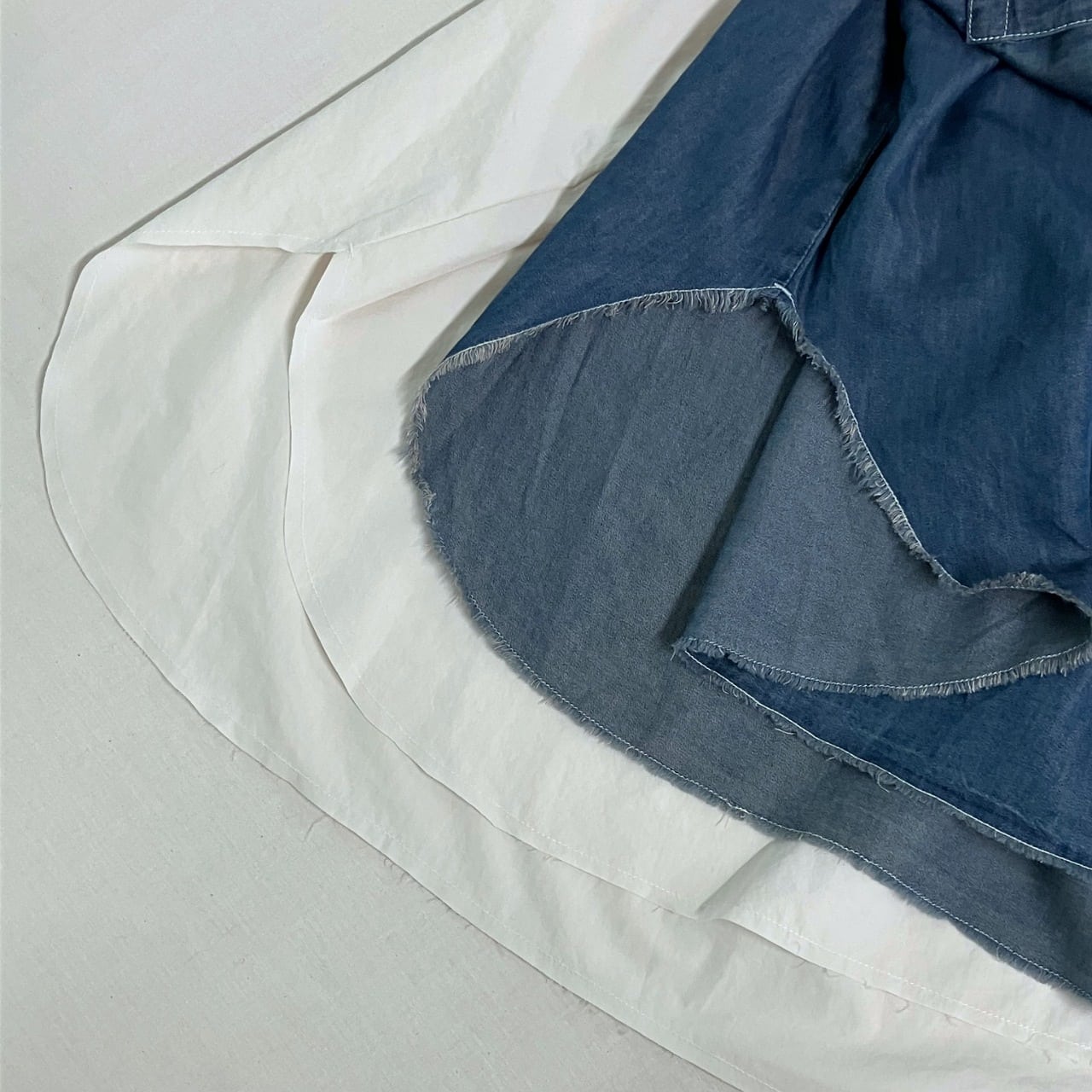 デニムスキッパーシャツ インディゴ Free