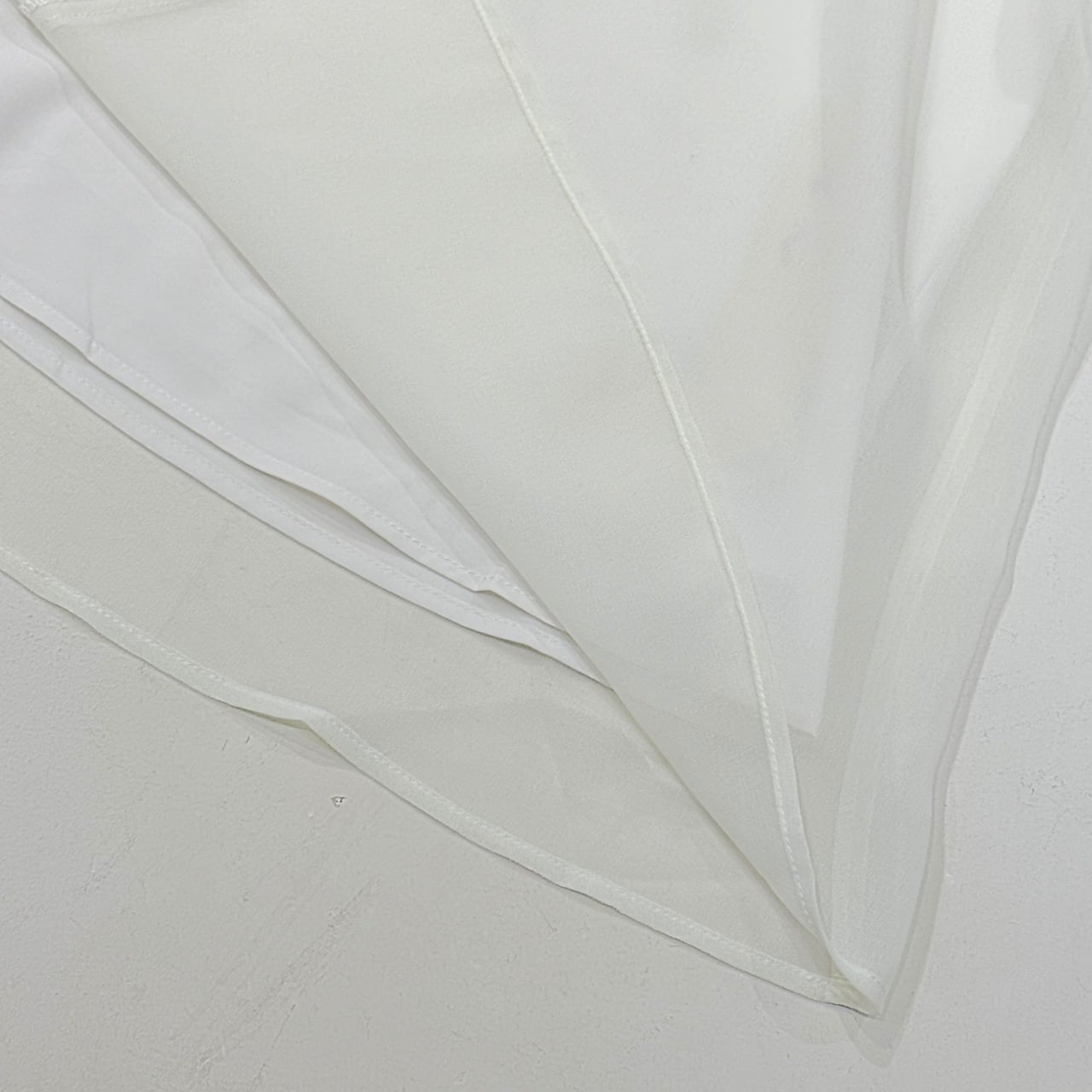 結びボウタイリブブラウス ホワイト Free