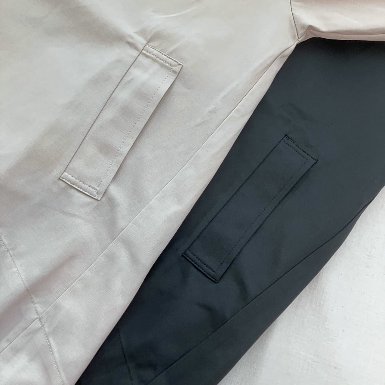 バックテープラインブルゾン アイボリー Free