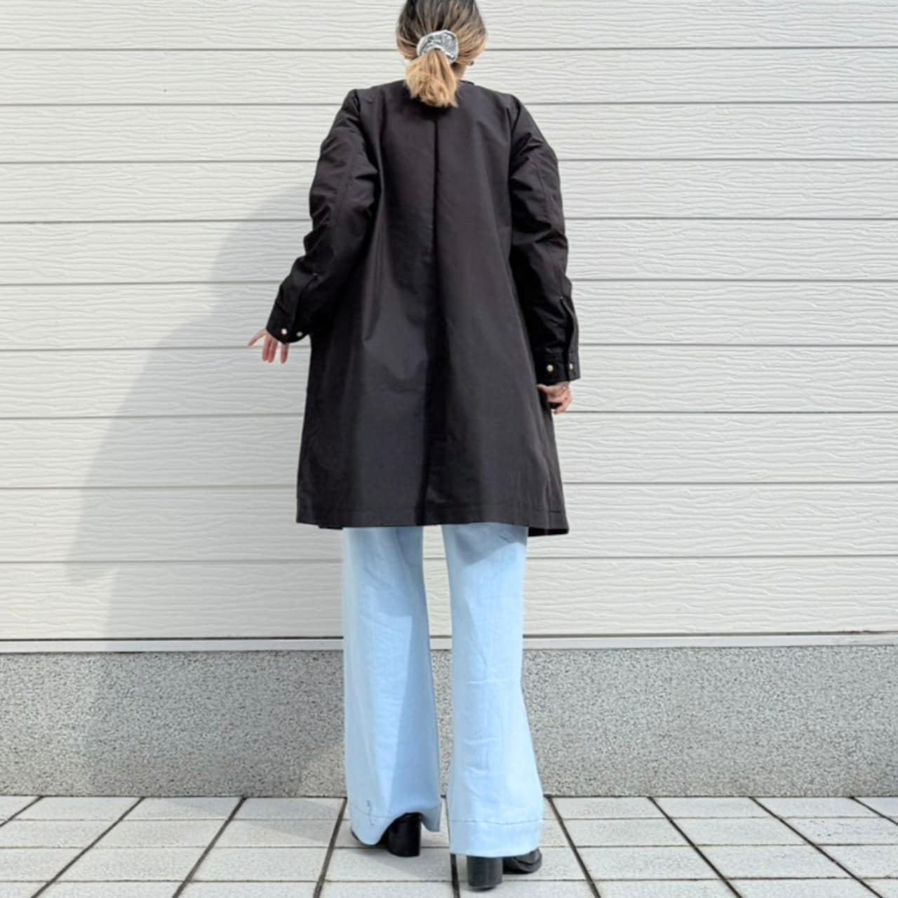 ノーカラーツイルコート ベージュ Free