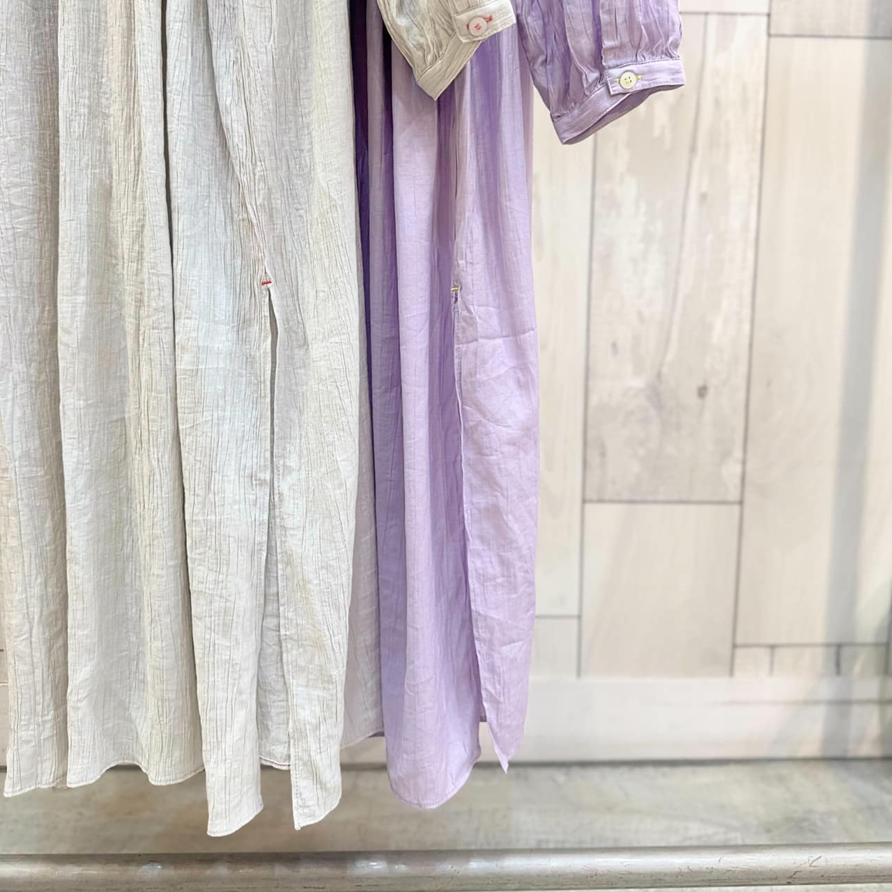 ガウンギャザーワンピース ラベンダー Free