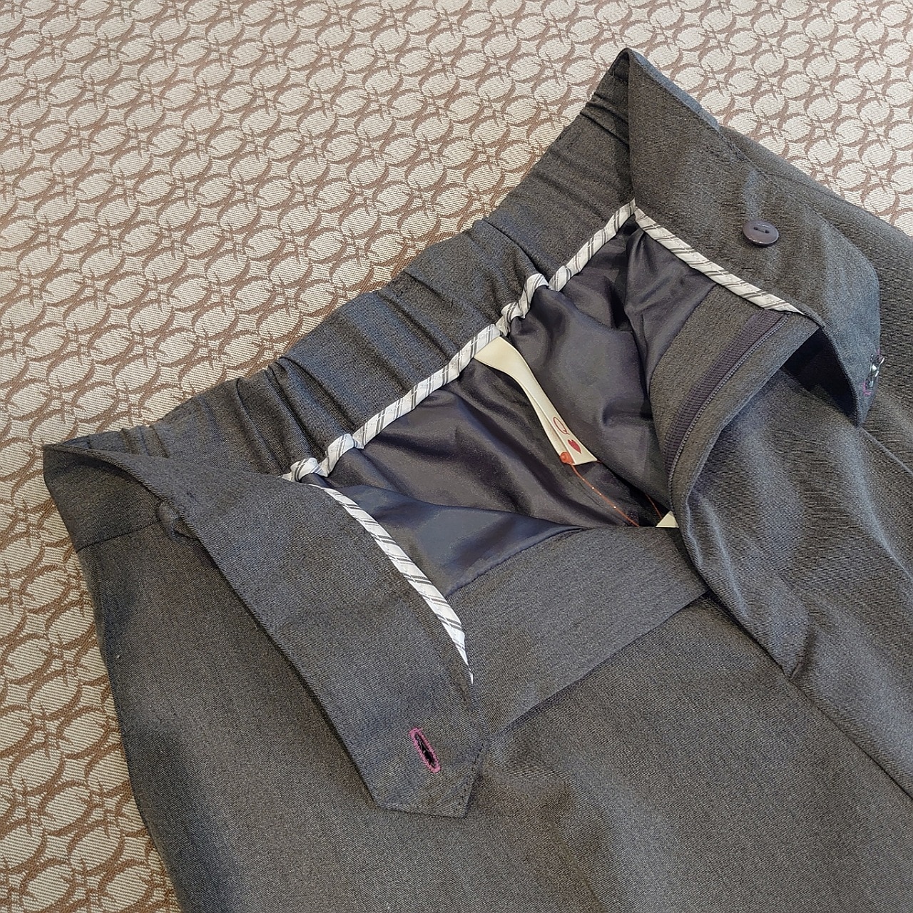 【セットアップ対応アイテム】TRストレッチストレートパンツ チャコールグレー Free