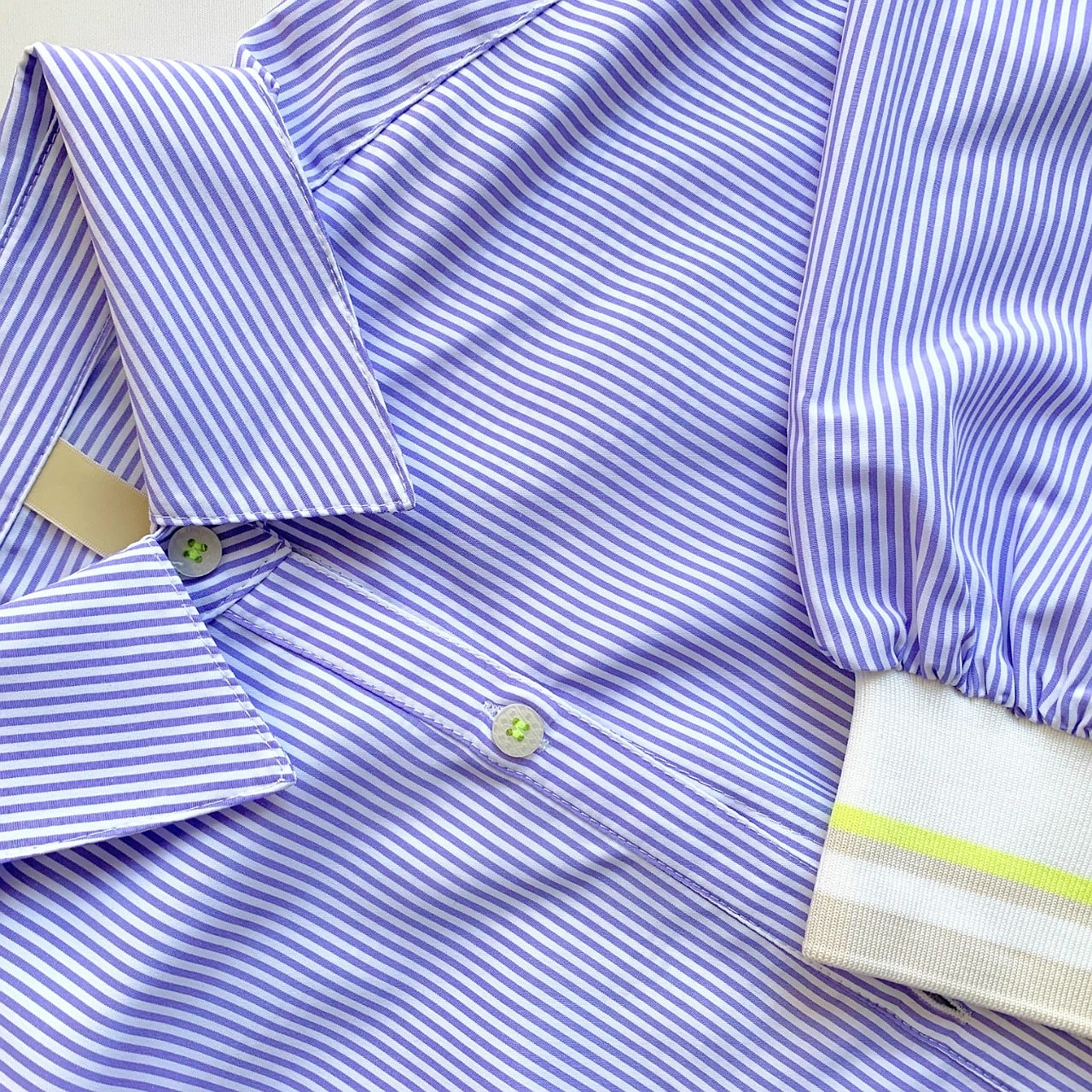 リブドッキングシャツ ホワイト Free