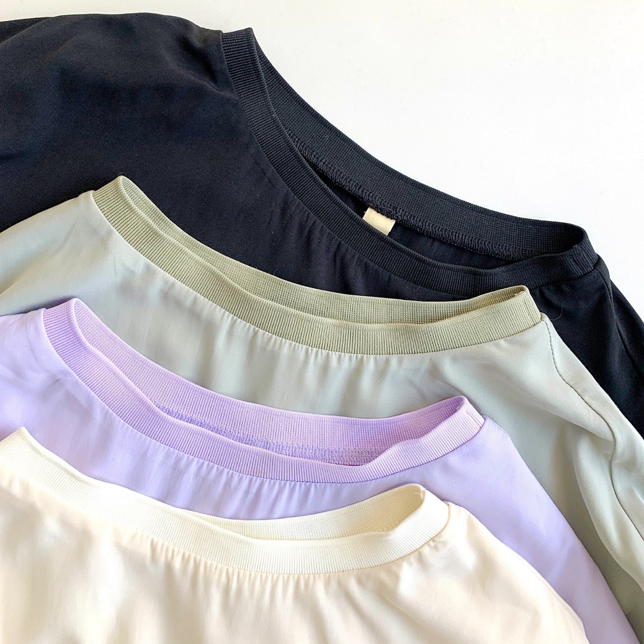 ドルマンリブブラウス ラベンダー Free